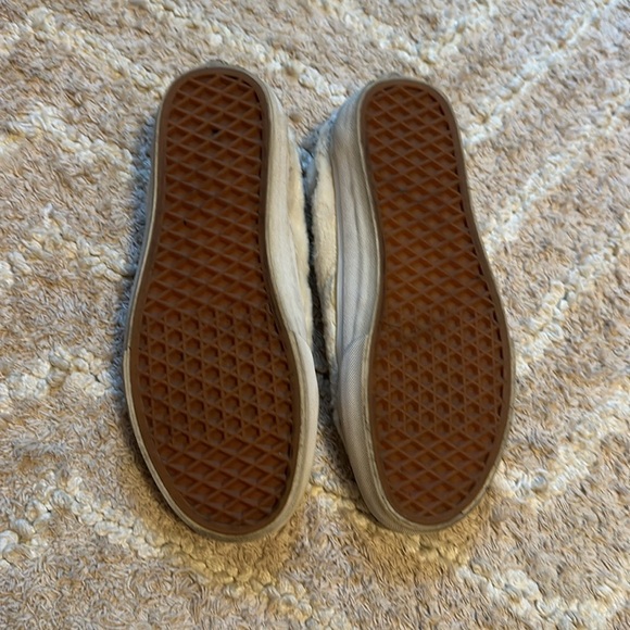 Cream Fluffy Vans - Picture 2 of 6
